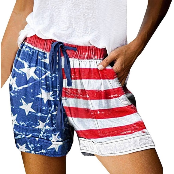 Celebrate in Comfort: Star-Spangled Shorts for Epic Summer Fun! NWOT - Size XL🇺🇸 - Picture 8 of 13